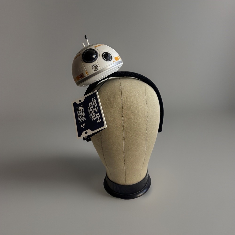 NWT! Disney Parks Galaxys Edge Star Wars BB-8‎ Headband w Sound Lights